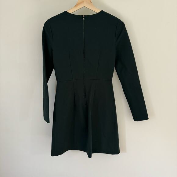 DIANE VON FURSTENBERG Green Capreena Hunter Long Sleeve Mini Dress Size 00 - Picture 7 of 8